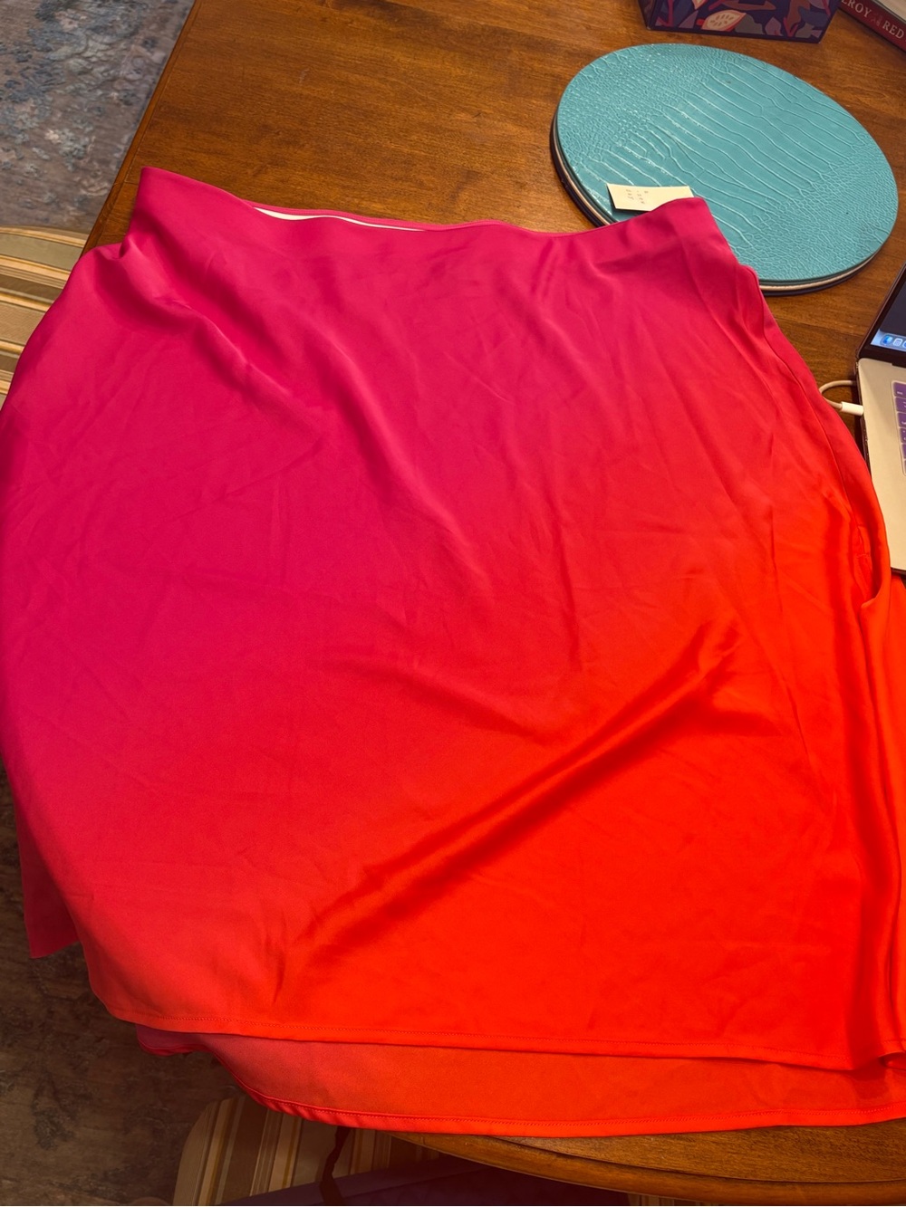 Women's Ombre Pink to Orange Skirt